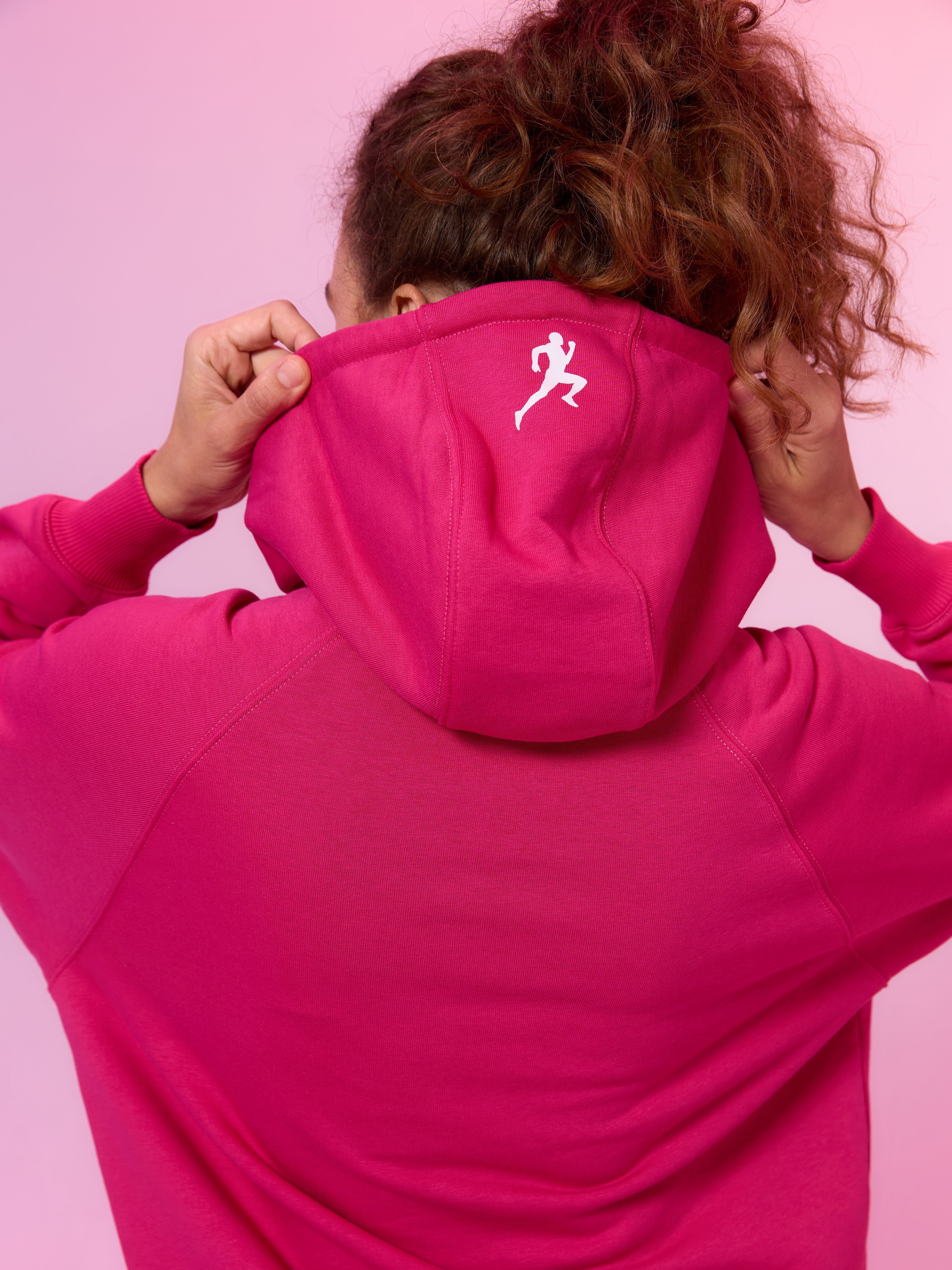Худи розовое «Бег, меняющий жизнь»